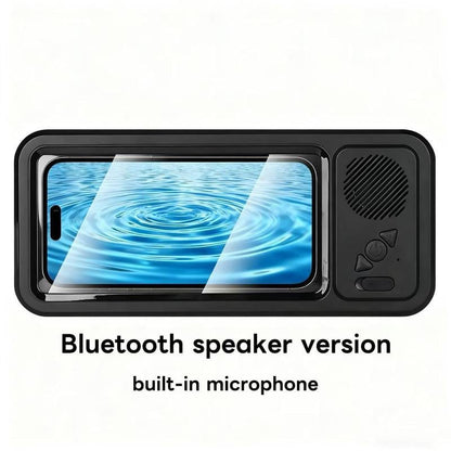 Waterproof Shower Phone Holder with Bluetooth Speaker