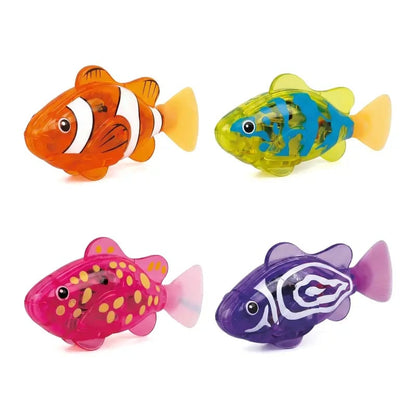 🐟4Pcs Induction Activated | LED Light Up | Auto-Swimming Bath Toy🐟