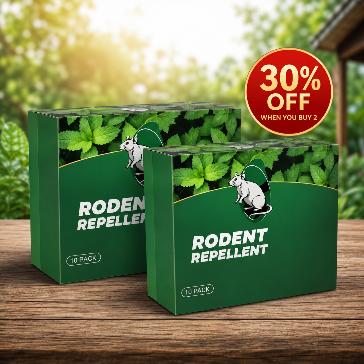 🟢 12 Pack Natural Peppermint Tablets — Protect Attics, Garages & Storage Areas From Unwanted Night Visitors