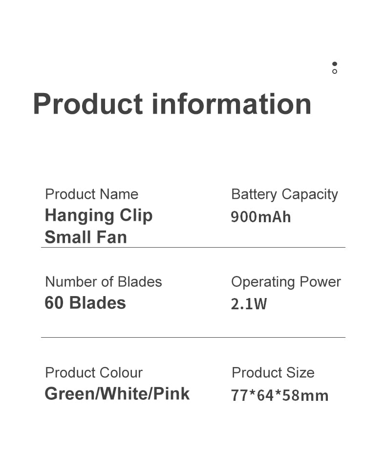 💥Portable Silent Mini Bladeless Electric Fan