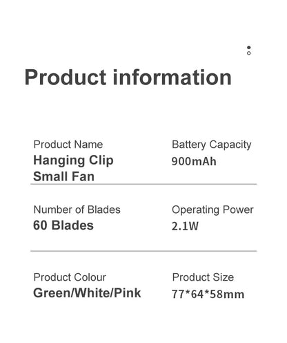 💥Portable Silent Mini Bladeless Electric Fan