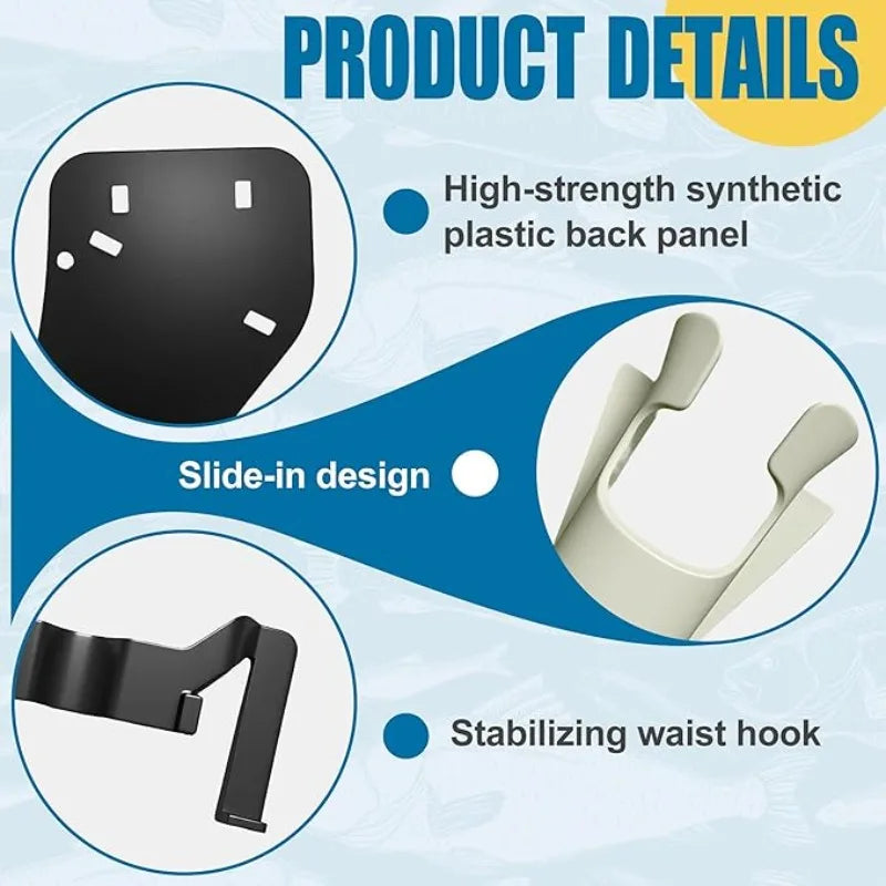 🎣QuickSlide Rod HolsterLeather Fishing Rod Holster For Belt | Fly Fishing Pole Holder | Lure Fishing Rod Holder
